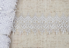 Кружево плетеное, ш. 8 см, белый