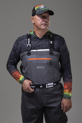 Демисезонные вейдерсы для рыбалки Remington Fishing with boots Royal Fish II Grey/Black на remingtonn.ru