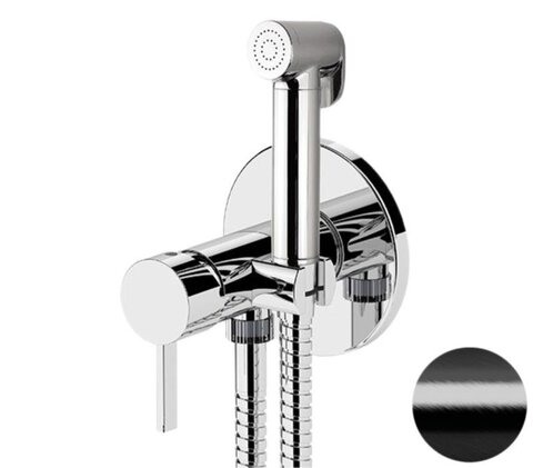 Remer Metrica MC65WCFP Гигиенический душ со смесителем, черный брашированный хром