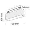 Трековый светильник Technical BASIS TR012-2-7W3K-B