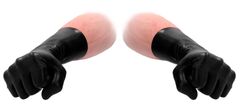 Черные латексные перчатки для фистинга Latex Short Glove - 