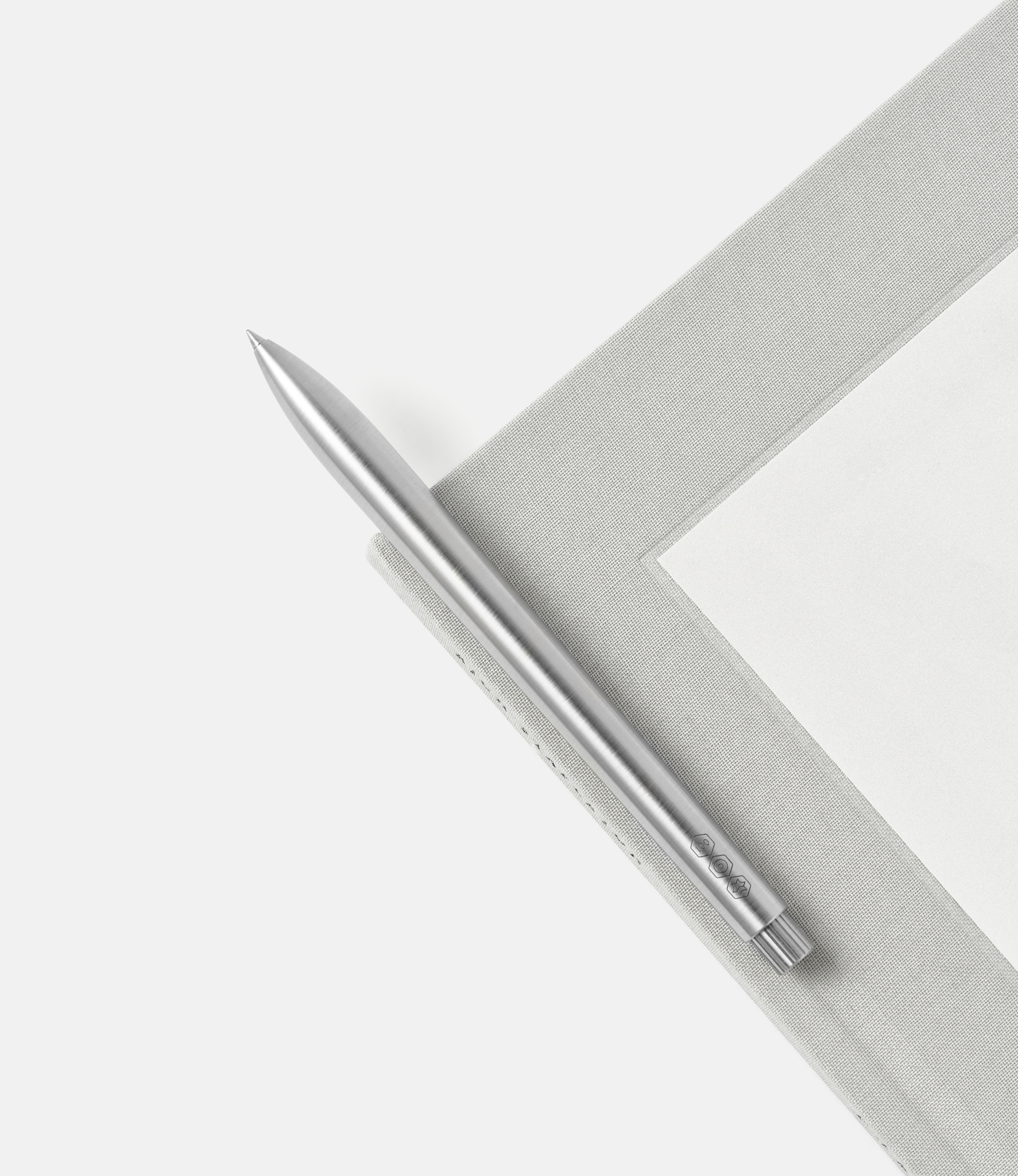 Ajoto The Pen Stainless Steel Natural Brushed — ручка-роллер из стали