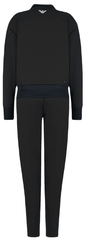 Женский теннисный костюм EA7 Woman Jersey Tracksuit - black