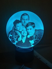 Фото-светильник в форме круга