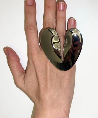 Кольцо Liquid Heart Silver