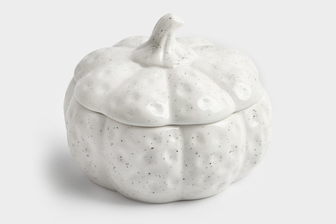Емкость для хранения 18х16см 1.3л Anna Lafarg Light pumpkin Тыква белая в крапинку
