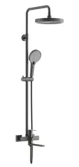 Душевая система тропический душ BELZ B24813-3 нержавеющая сталь, графит