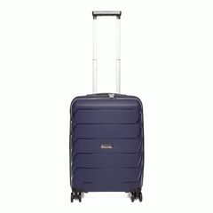 Чемодан универсальная ручная кладь облегченный из полипропилена SunVoyage Elit Темно-синий 