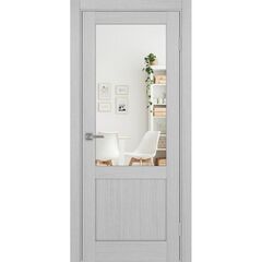 Купить Межкомнатная дверь экошпон Турин 502.21 дуб серый с зеркалом