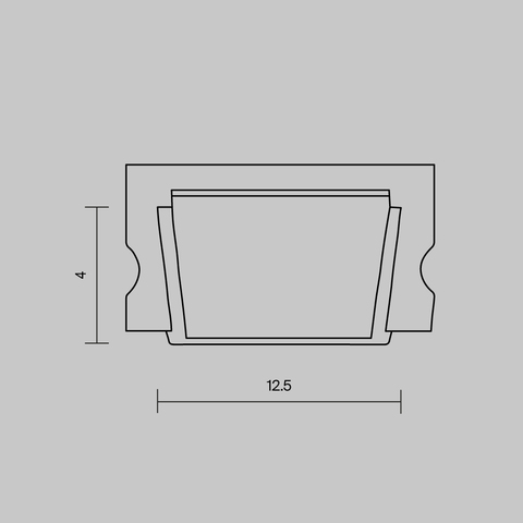 Рассеиватель для профиля Maytoni 15×06 (Чёрный, 2 м), ALM-001-B-DF-2M 642021