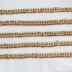 Цепочка 7 мм, позолота, 22 см, А045-11