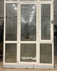 Дверь Пластиковая Б/У 231(в) х 184(ш) (Балконный блок)