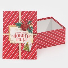 Коробка одиночная, Прямоугольник, «Почта», 32.5*20*12.5 см, 1 шт.