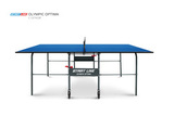 Стол теннисный Olympic Optima Синий с сеткой фото №2