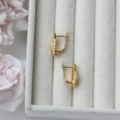 Швензы Ракушки 17*12 мм с английским замком, позолота, Ш127