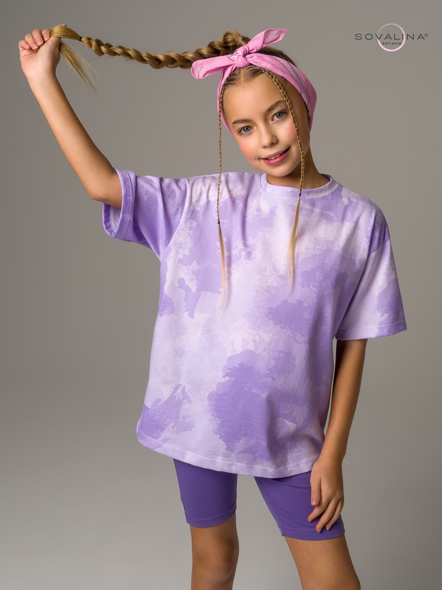 Костюм Актив MAX тайдай лаванда-вери