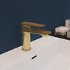 Aqueduto LIN0150 AQD LINHA Смеситель для раковины S, шлифованное золото
