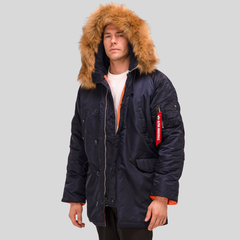 Парка Alpha Industries N-3B Slim Fit Rep. Blue (Синяя)