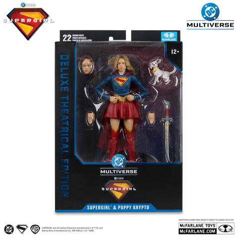 Фигурка Супергерл и щенок Крипто из фильма Supergirl Deluxe Theatrical Edition