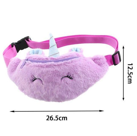 Барсетка Единорог фиолетовый