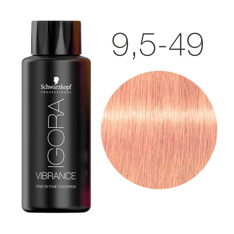 Schwarzkopf Igora Vibrance 9,5-49 (Светлый блондин пастельный перламутровый) - Безаммиачный краситель для окрашивания тон-в-тон