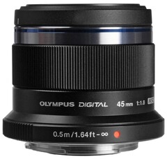 Olympus 45mm f/1.8, черный