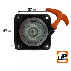 Стартер ручной UNITED PARTS для триммеров 33,43,52 куб.см Super E-start (с трещеткой)