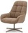 Jaspe Вращающееся кресло светло-коричневого цвета с серой отделкой металла Испания 