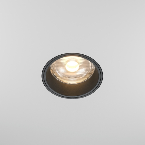 Встраиваемый светильник Maytoni Focus led DL125-L12-3K-TRS-B