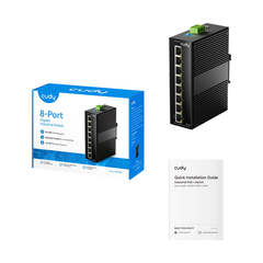 Cudy - Промышленный коммутатор с 8 гигабитными портами IG1008