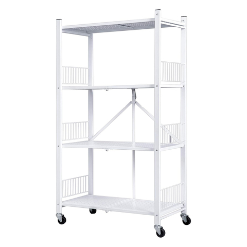 Стеллаж Tidan, 70х36х119, белый, 4 полки, сталь