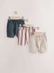 Шорты для мальчика Next AA0-025, 3 шт., Бежевый, Темно-серый