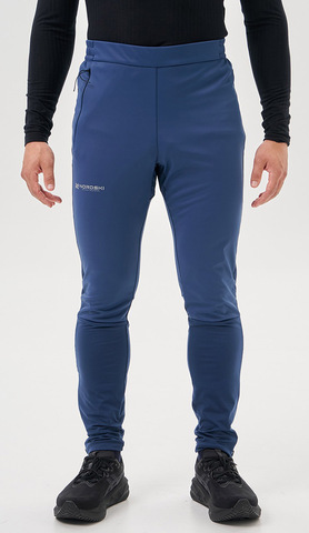 Элитные лыжные разминочные брюки Nordski Pro 2.0 Blue мужские