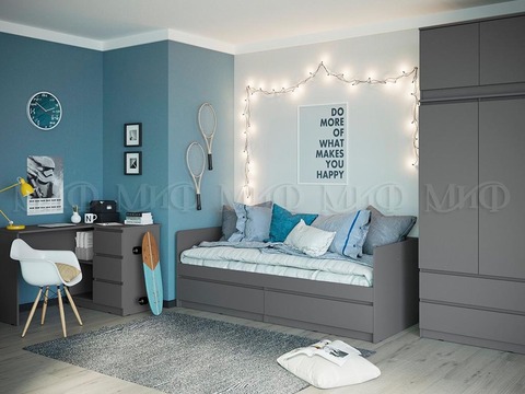 шкаф ЧЕЛСИ (графит) 1,2 м