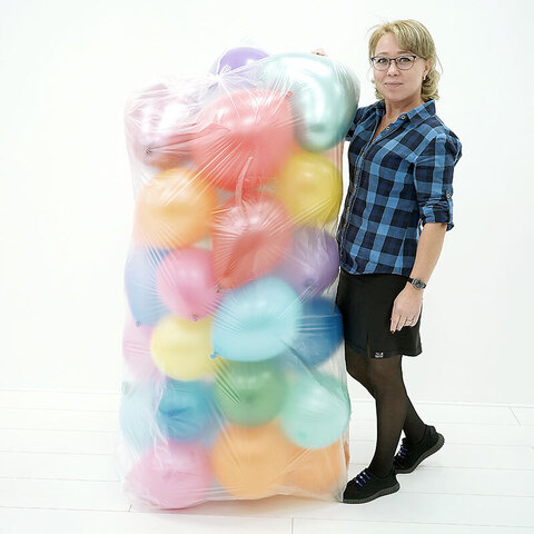 Пакет для транспортировки надутых шаров, на 18 шаров, с тиснением (1*1,7 м), 10 шт.