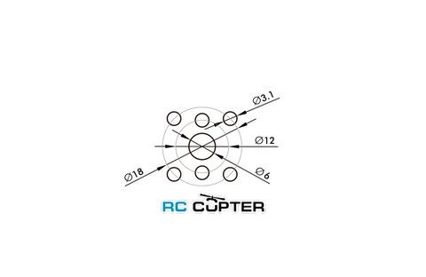 Пропеллер карбоновый FA 22.2x7.2 T-Motor складной (пара), толкающая версия