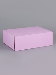 Коробка самосборная одиночная Прямоугольник, Лавандовый, 21*27*9 см, 1 шт.