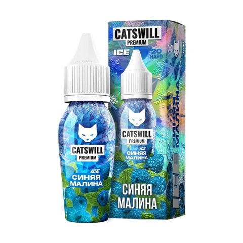 Жидкость CATSWILL PREMIUM ICE Salt 2% 30 ml - СИНЯЯ МАЛИНА