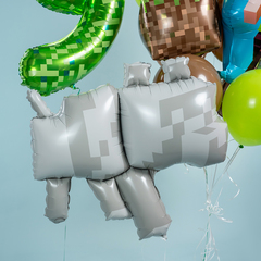 К Фигура, Пиксельный волк, 35''/89 см, 1 шт.