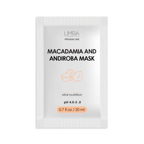 Limba Cosmetics САШЕ Маска  для волос Premium Line Macadamia and Andiroba mask,20мл(lmb31_20)