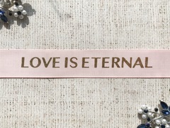 Лента репсовая "Любовь вечна", ш. 2,5 см, розовый