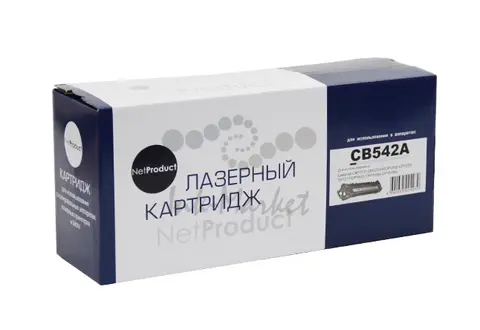 Картридж NetProduct (N-CB542A) для HP CLJ CM1300/CM1312/CP1210/CP1215, Y, 1,5K