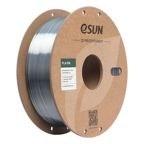 Пластик для 3D-печати eSUN PLA-Silk, 1,75 мм, 1 кг, серый, PLA-SK175H1Y1