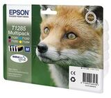 Картридж Epson T1285 - Экономичный набор из 4 картриджей CMYK. (код C13T12854010)