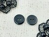 Пуговицы, d 1,5 см, 2 прокола, чёрный