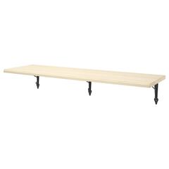 Настенная полка IKEA TRANHULT / KROKSHULT (ТРАНГУЛЬТ / КРОКШУЛЬТ), Бежевый, 120х30 см