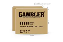 Стол теннисный GAMBLER DRAGON Синий