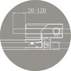 Cezares SLIDER-B-1-90/100-BR-GM SLIDER-B-1-90/100-BR-GM Душевая дверь