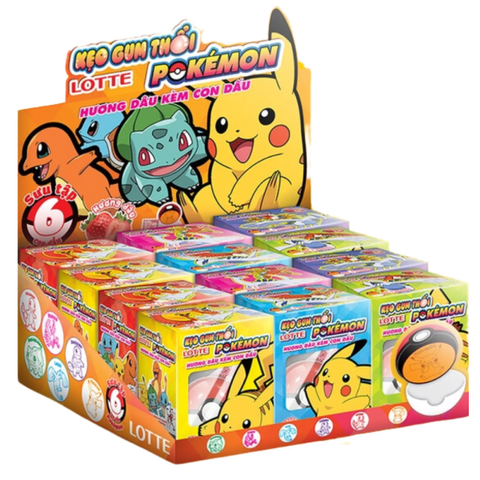 Жевательная резинка со вкусом клубники Lotte Pokemon + оригинальная игрушка, 3 гр