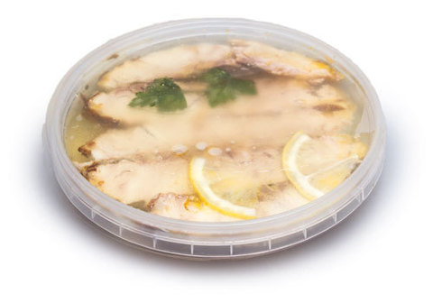 Осетр филе отварное в желе, 180г